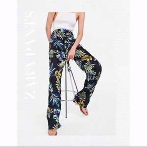 Zara Satin Palazzo Pants